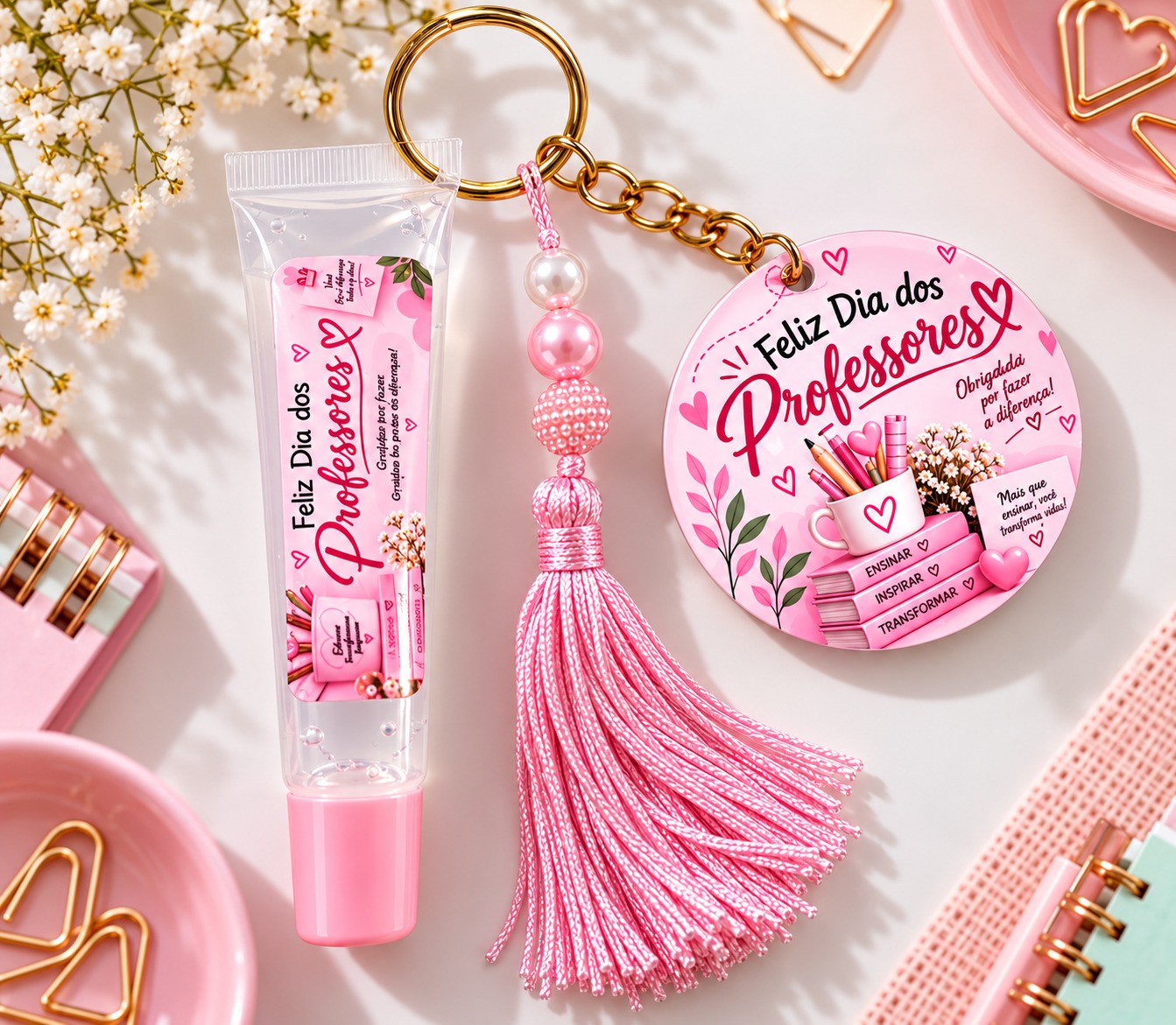 Chaveiro com gloss